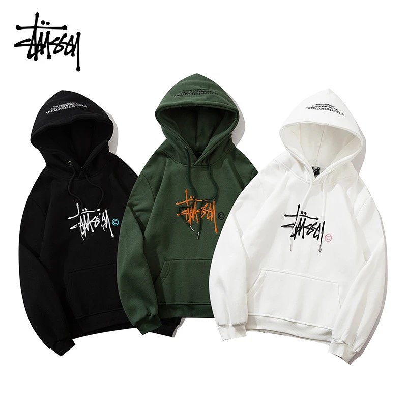 Stussy Embroidered Hoodie Multicolor - Cnfans - $29.84